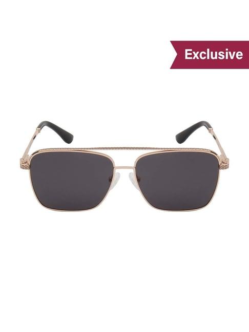 ted smith grey square polarized unisex sunglasses