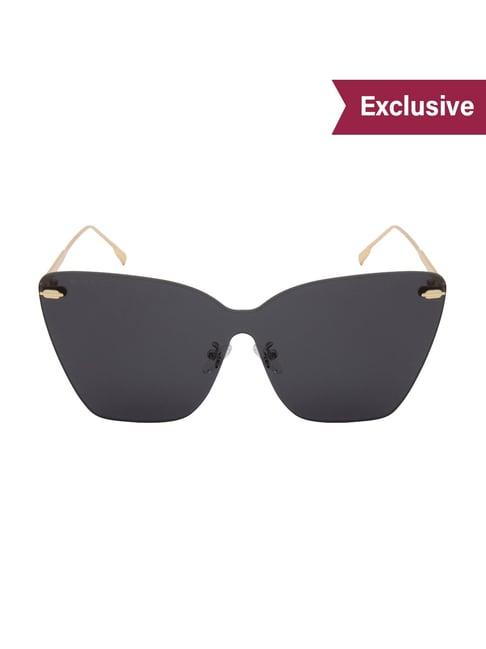 ted smith black cat eye uv protection sunglasses for women