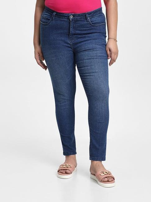 gia by westside solid light blue jeans