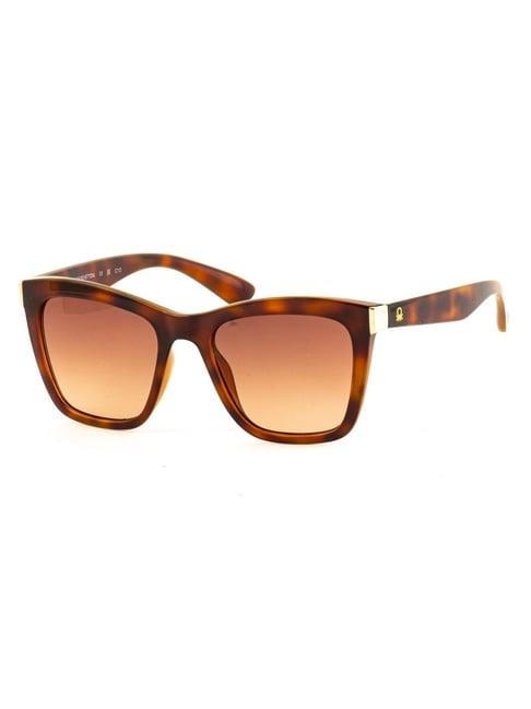 united colors of benetton orange wayfarer sunglasses for women