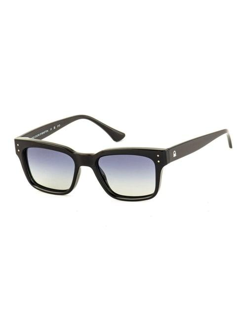 united colors of benetton blue square unisex sunglasses