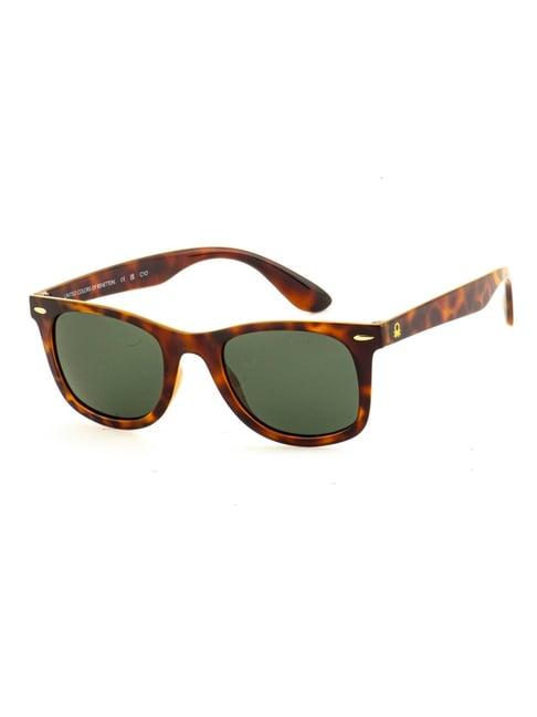 united colors of benetton green wayfarer sunglasses for men