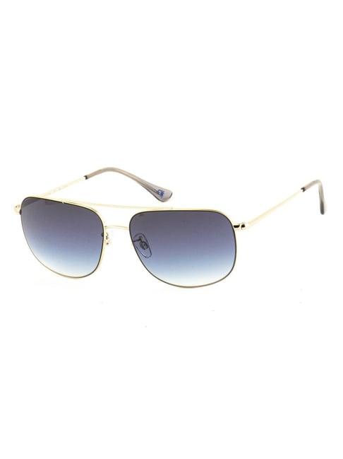 united colors of benetton blue square sunglasses for men