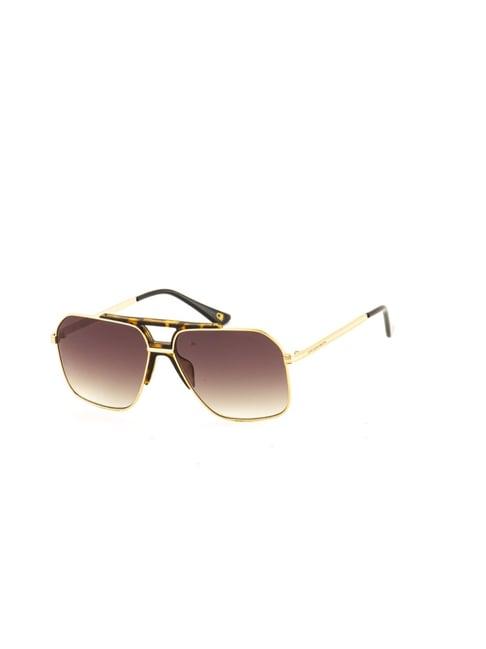 united colors of benetton brown square sunglasses for men