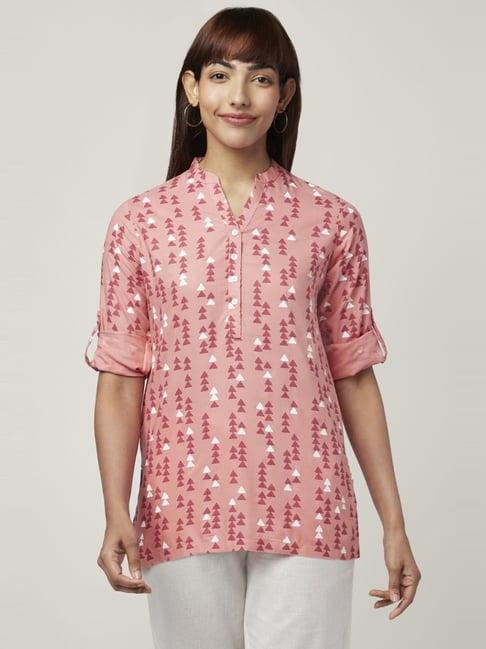 akkriti by pantaloons pink printed tunic