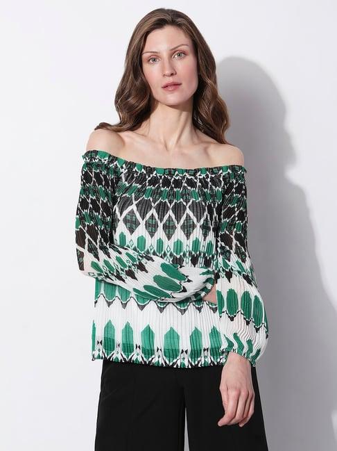 vero moda multicolor printed top