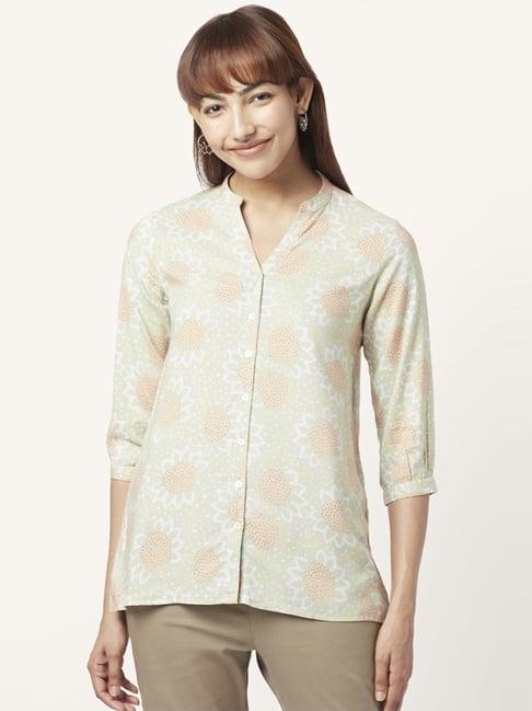 akkriti by pantaloons beige printed tunic