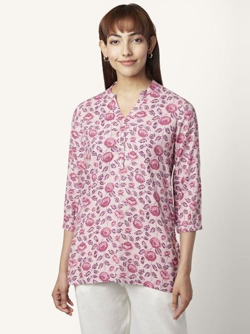 akkriti by pantaloons lilac printed tunic