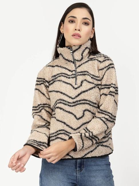 juelle beige printed pullover