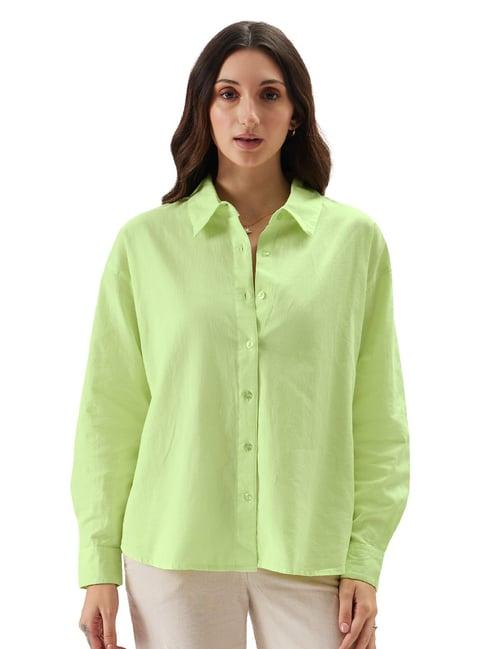 the souled store light green shirt