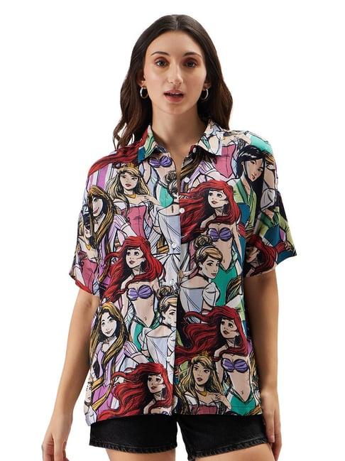 the souled store multicolor disney: princess graphic print shirt