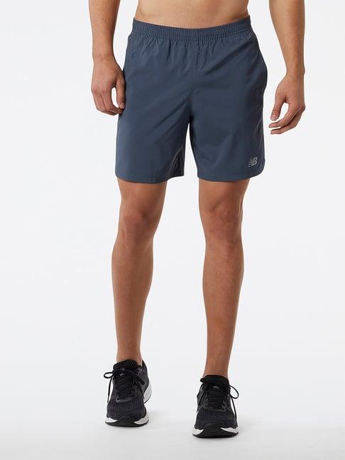 new balance grey regular fit sports shorts