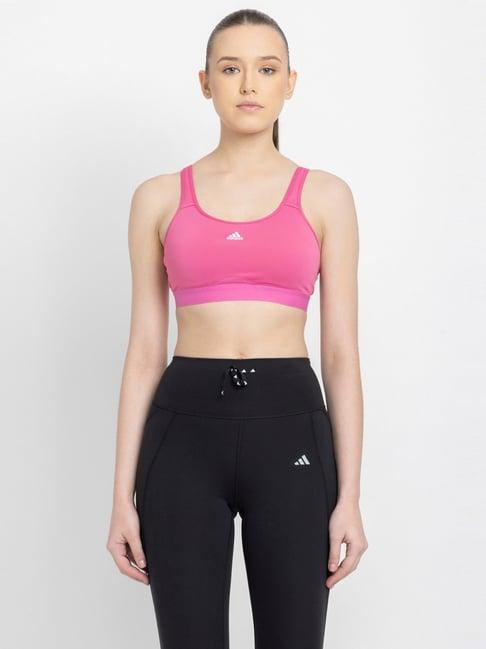 adidas pink training bra