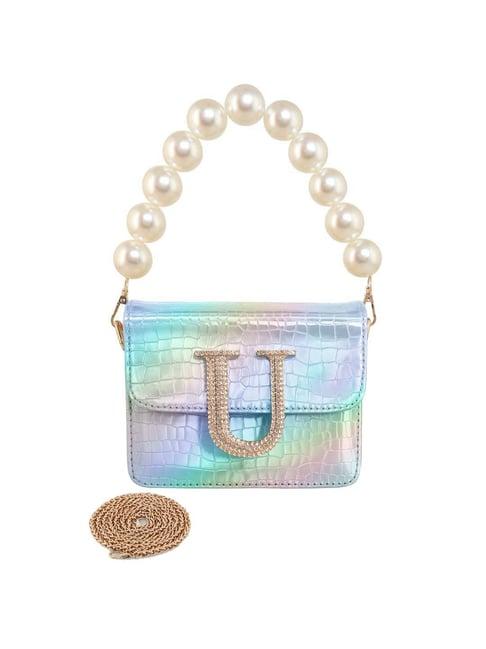 esbeda multicolor textured small sling handbag