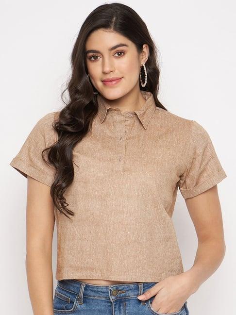 brinns beige casual shirt