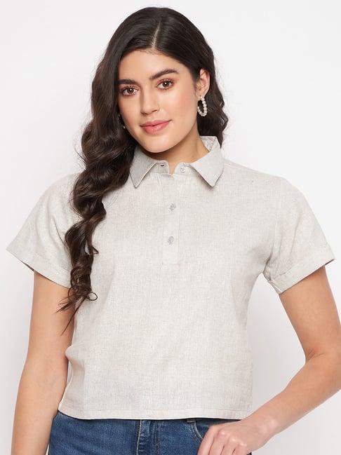 brinns light grey casual shirt