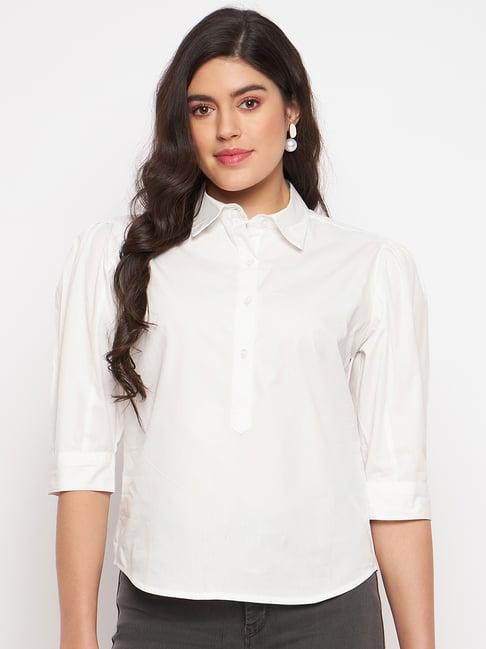 brinns white casual shirt