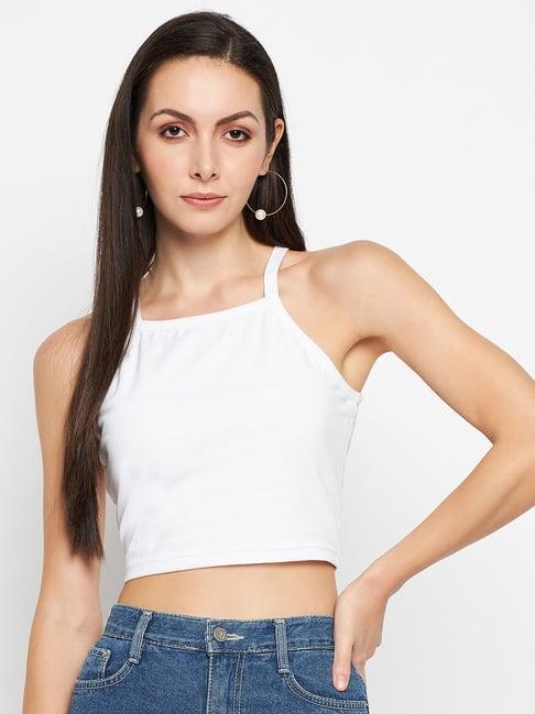 brinns white crop top