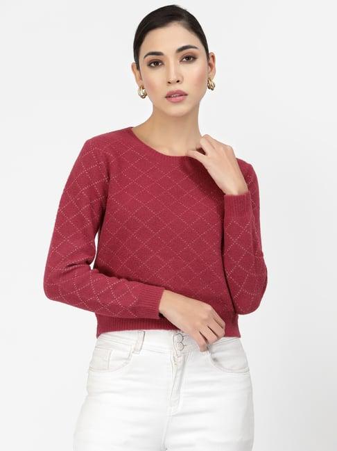 juelle wine check pullover