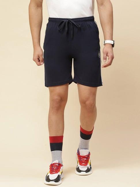 cloak & decker by monte carlo navy blue regular fit bermuda shorts