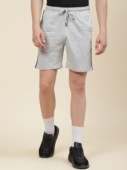 cloak & decker by monte carlo light grey regular fit bermuda shorts