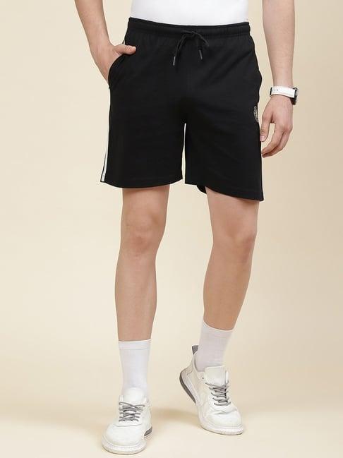 cloak & decker by monte carlo black regular fit bermuda shorts