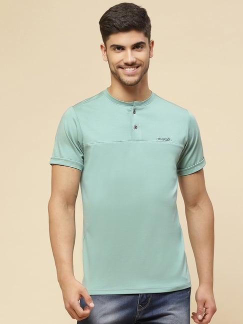 cloak & decker by monte carlo green regular fit t-shirt