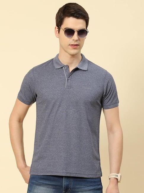 cloak & decker by monte carlo blue regular fit polo t-shirt