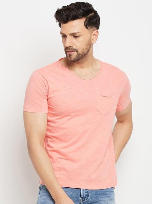 duke peach slim fit t-shirt