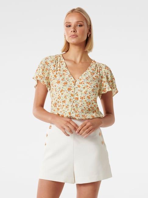 forever new multicolor floral print top