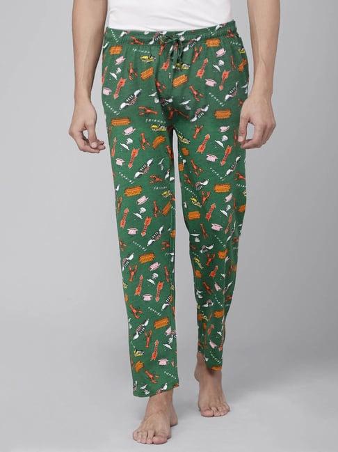 free authority green regular fit printed nightwear pyjamas