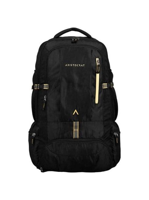 aristocrat hike 45 ltrs black large rucksack backpack