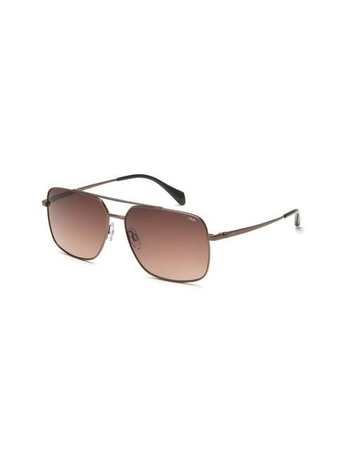 fila brown square sunglasses for men