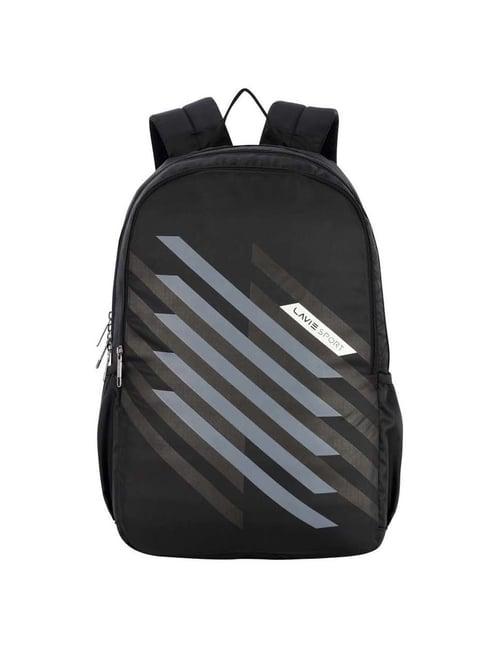 lavie sport charge black printed medium backpack