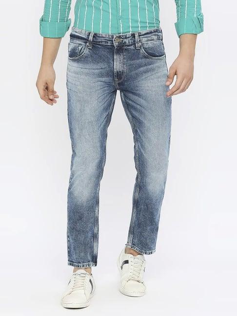 spykar light blue  regular fit jeans