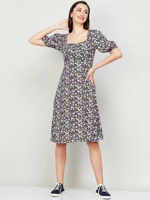 ginger by lifestyle multicolored printed shift dress