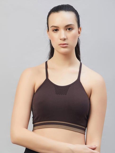 c9 airwear brown full coverage sports bra