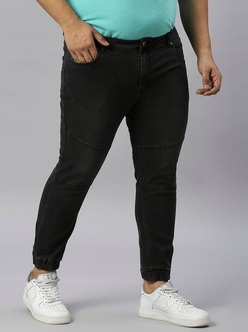 high star black slim fit plus size jogger jeans