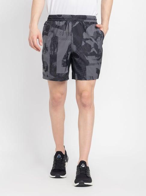 adidas dark grey regular fit club graphic print sports shorts