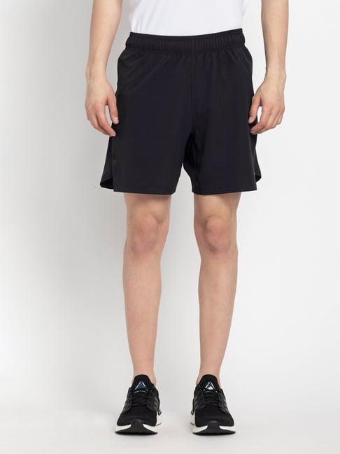 adidas black regular fit sports shorts