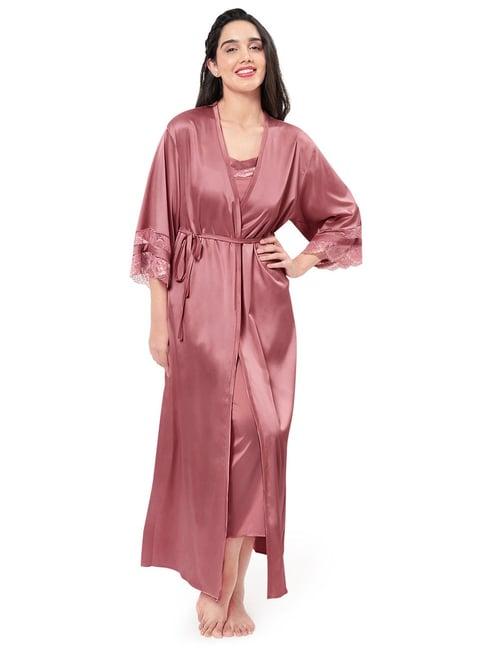 amante purple full length robe