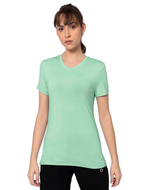 amante green regular fit sports t-shirt