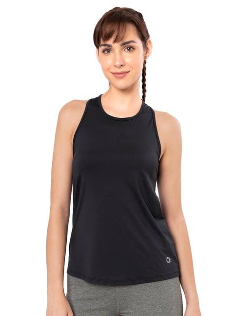 amante black regular fit tank top