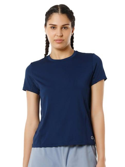 amante midnight blue regular fit sports t-shirt