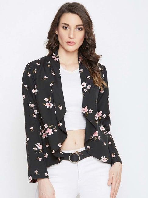 purys black printed shrug