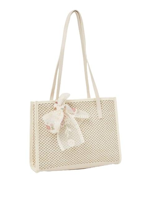 styli floral ribbon patch bag