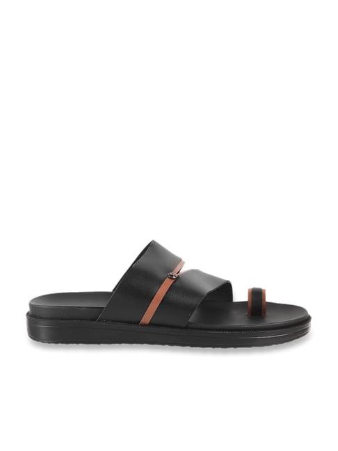 mochi men's black toe ring sandals