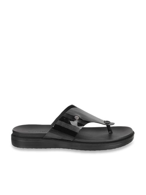 metro men's black thong sandals