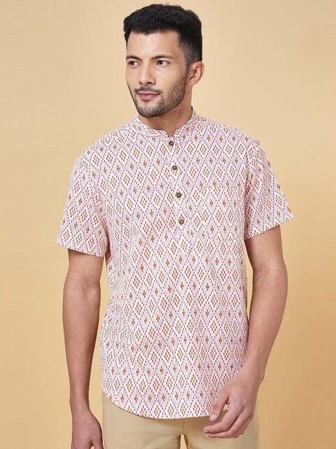 yu by pantaloons multi regular fit printed short kurtas