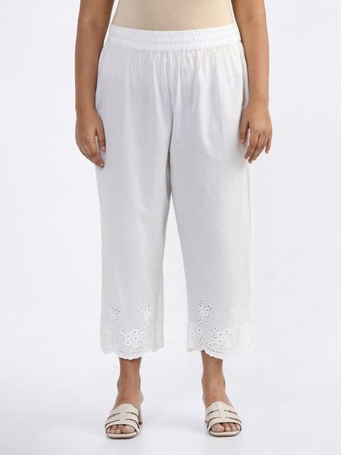 diza by westside plain white palazzos